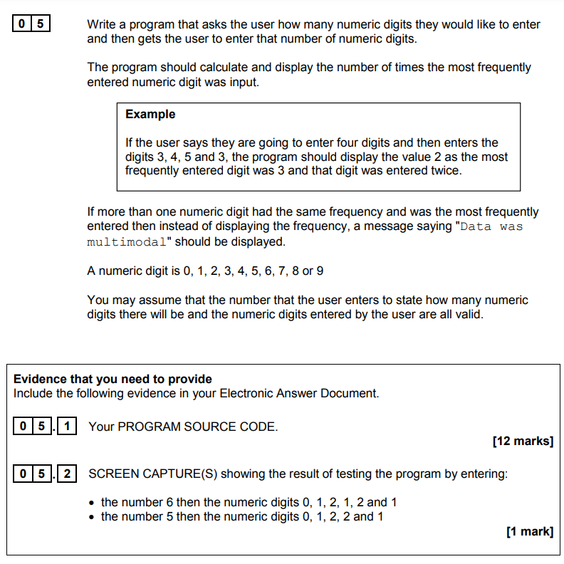 Image of 2020 AQA past paper section B